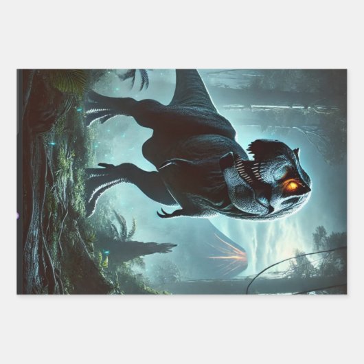 Een enorme Tyrannosaurus rex Inpakpapier Vel (Voorkant)