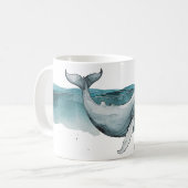 Een enorme walvis koffiemok (Voorkant links)