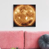 Een enorme X-klasse zonnevlammen barsten op de zon Canvas Afdruk (Insitu (Woonkamer))