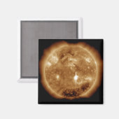 Een enorme X-klasse zonnevlammen barsten op de zon Magneet (Voorkant / Achterkant)