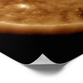 Een enorme X-klasse zonnevlammen barsten op de zon Poster (Hoek)