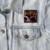 Een entertainmentavond vierkante button 5,1 cm (In situ)