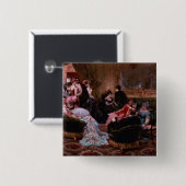 Een entertainmentavond vierkante button 5,1 cm (Voorkant /achterkant)