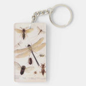 Een entomoloog sleutelhanger (achterkant)