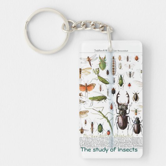 Een entomoloog sleutelhanger (Voorkant)