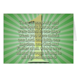 ÉÉN Ephesiaans 4:4-6 BIBLE SCHRIPTURE