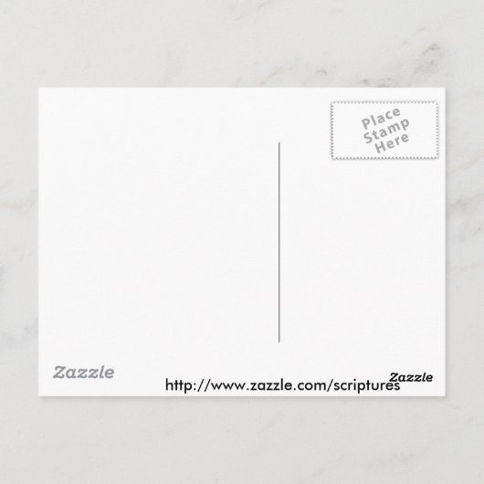 ÉÉN Ephesiaans 4:4-6 BIBLE SCHRIPTURE Briefkaart (Achterkant)