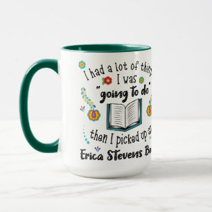 Een Erica Stevens boek opgehaald Mok