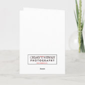 Een ernstige Engel Kaart (Achterkant)