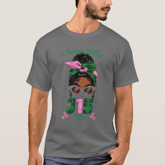 Een ernstige zaak J15 1908 Founder's Day AKA Soror T-shirt (Voorkant)