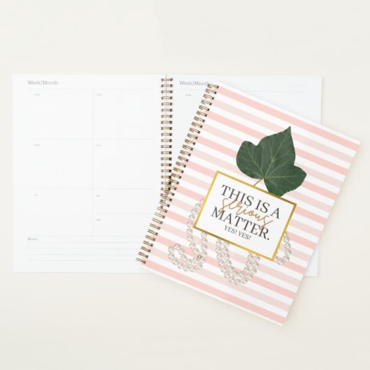 "Een ernstige zaak" Planner (Display)