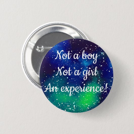 Een ervaring!  melkwegidentiteit ronde button 5,7 cm (Voorkant /achterkant)