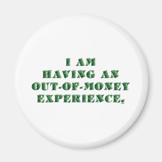 Een ervaring zonder geld... magneet (Voorkant)