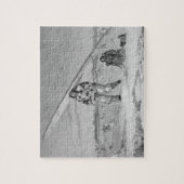 Een Eskimaux van Igloolik, met een vogelhuidsjager Legpuzzel (Verticaal)