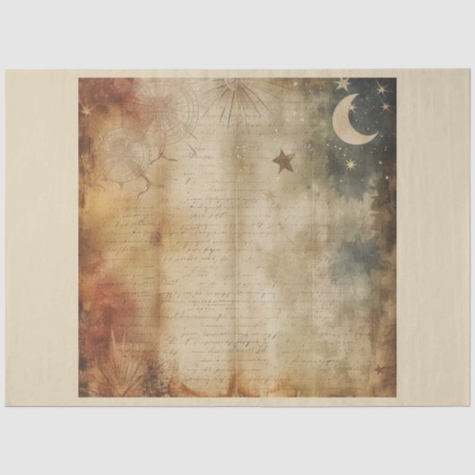 Een Esoteric Stars Series Design 4 Tissuepapier (Voorkant)