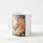 Een etherische haan koffiemok (Voorkant links)