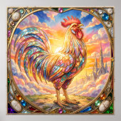 Een etherische haan poster (Voorkant)