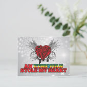 Een Ethiopische stole mijn hart Briefkaart (Staand voorkant)