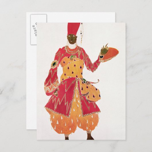 Een Eunuch uit het ballet "Scheherazade" Briefkaart (Voorkant / Achterkant)