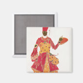 Een Eunuch uit het ballet "Scheherazade" Magneet (Voorkant / Achterkant)
