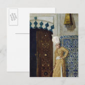 Een eunuch vóór de deur van de harem briefkaart (Voorkant / Achterkant)