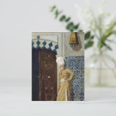 Een eunuch vóór de deur van de harem briefkaart (Staand voorkant)