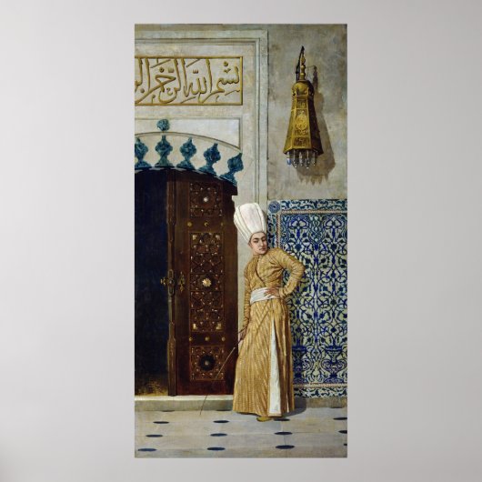 Een eunuch voor de deur van de harem poster (Voorkant)