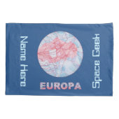 Een Europa Jupiters Moon Space Geek Colorful Kussensloop (Achterkant)