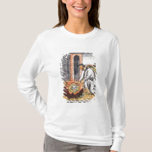 Een Europeaan die zich bezighoudt met een betrouwb T-shirt