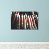 Een even mengeling van vier kogelronden aan één ve canvas afdruk (Insitu (Houten vloer))