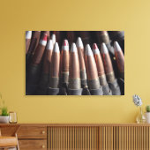 Een even mengeling van vier kogelronden aan één ve canvas afdruk (Insitu (Woonkamer))