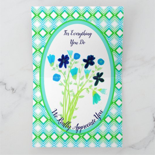 Een evenement bedankt kaart (Binnen)