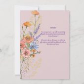 EEN EVENEMENT Boho Wildflower Garden Party Kaart (Achterkant)