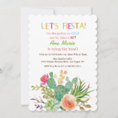 EEN EVENEMENT - Fiesta Floral Cactus Uitnodiging (Voorkant)