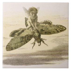 Een Evening Ride, illustratie uit 'In Fairyland: Tegeltje