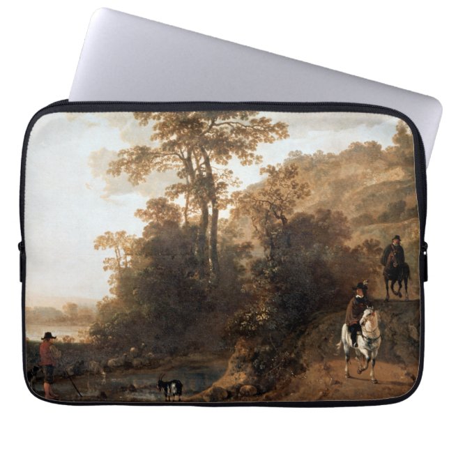 Een Evening Ride nabij de Aelbert Cuyp Laptop Sleeve (Voorkant)