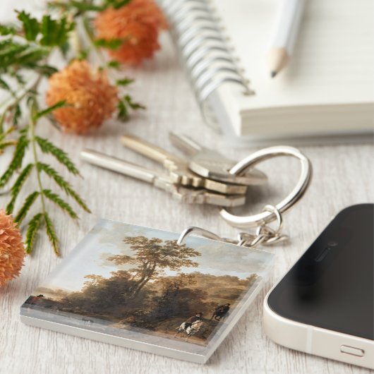 Een Evening Ride nabij de Aelbert Cuyp Sleutelhanger (Voorkant Rechts)