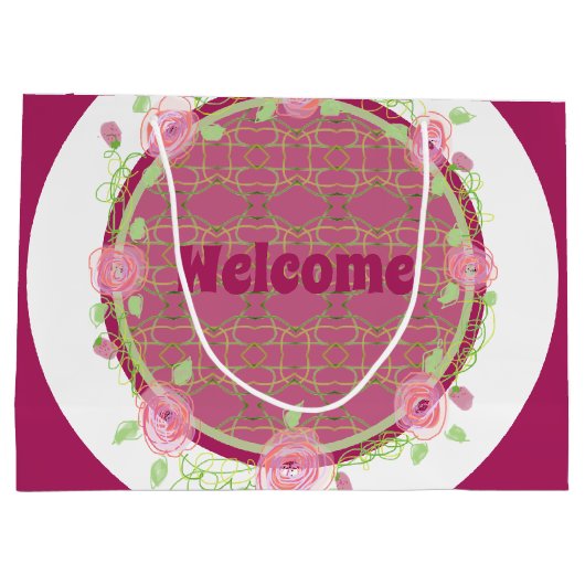 Een Event Paper Welkom Gift Bag Groot Cadeauzakje (Achterkant)