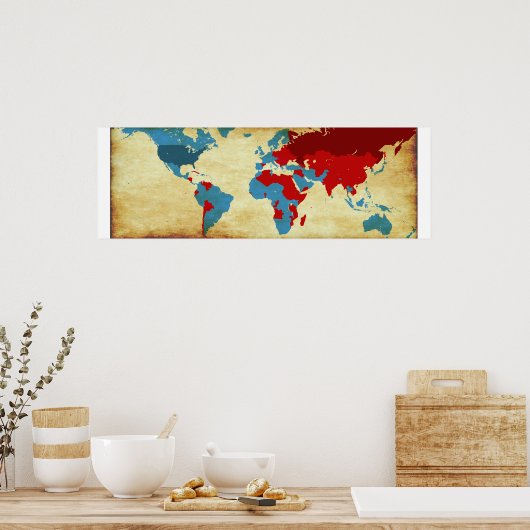 Een evenwicht tussen ideologieën poster (Keuken)