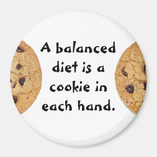 Een evenwichtig dieet is een koekje in elke hand magneet