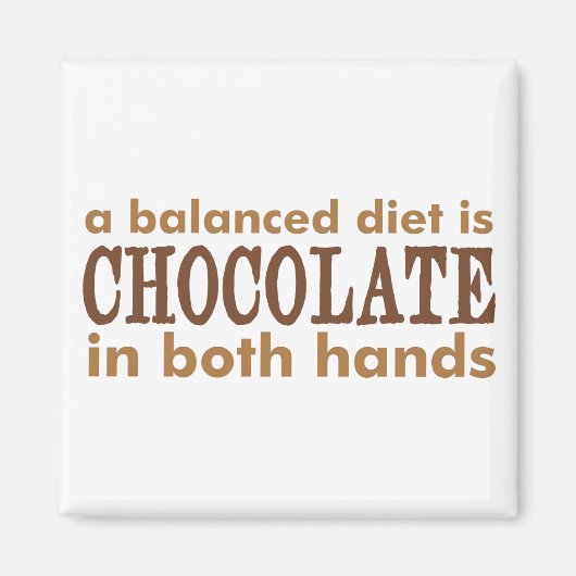 Een evenwichtig dieet is... magneet (Voorkant)