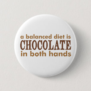 Een evenwichtig dieet is... ronde button 5,7 cm