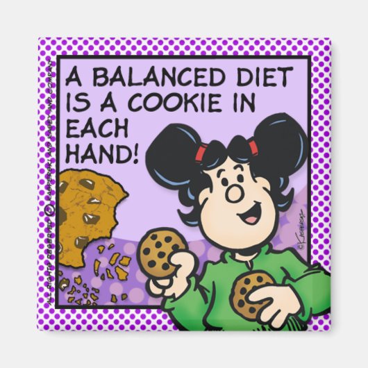 Een evenwichtig diet magneet (Voorkant)