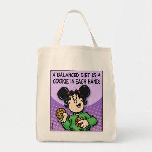 Een evenwichtig diet tote bag