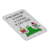 Een evenwichtige diet-illustratie magneet (Rechterzijde)