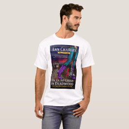 Een ex-aan-knuppel in het T-shirt van Dadwood van