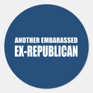Een ex-Republikein in verlegenheid gebracht Ronde Sticker