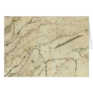 Een exacte kaart van de rivier de St Lawrence