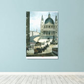 Een exacte voorstelling van de grote begrafenis canvas afdruk (Insitu (Houten vloer))