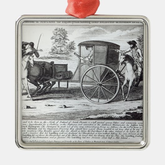 Een exacte weergave van Maclaine Metalen Ornament (Voorkant)